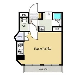 寿ハイツ2号棟【4階】の間取り