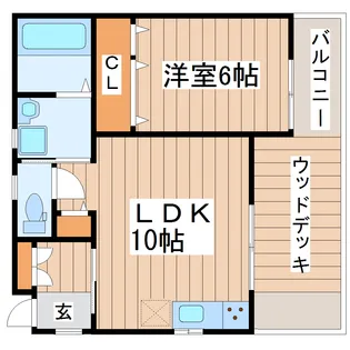 ベラカーサ5【1階】の間取り