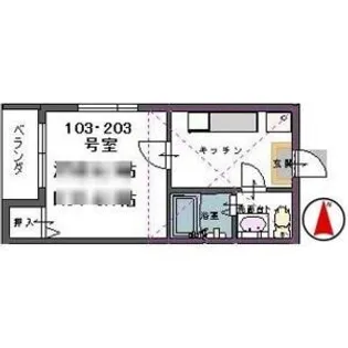 ロフトハウス長町【1階】の間取り