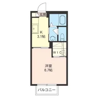 千葉県千葉市花見川区幕張町6【アパート】の間取り