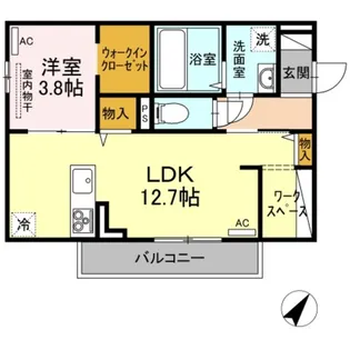 新潟県新潟市東区石山5【アパート】の間取り