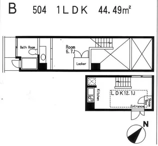 a・cube【5階】の間取り