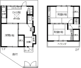 大阪府大東市野崎1【一戸建】の間取り