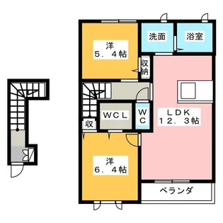 ステージアII【2階】の間取り