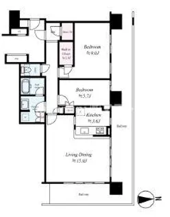 大阪府大阪市西区南堀江4【マンション】の間取り