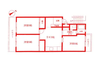 片倉ハイムA棟【3階】の間取り