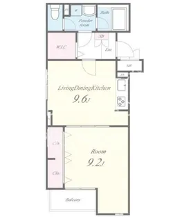 埼玉県戸田市大字新曽【アパート】の間取り