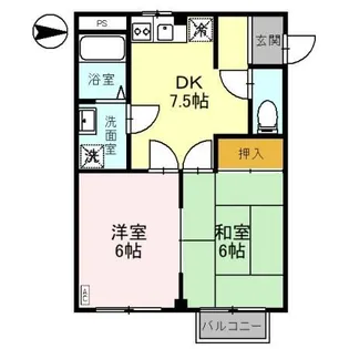 カーサケンポ A【2階】の間取り