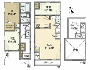 東京都世田谷区深沢5【一戸建】の間取り