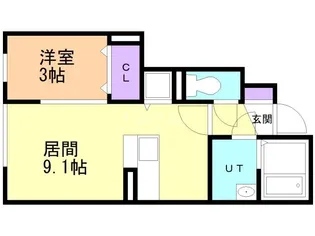 シャルマン【1階】の間取り
