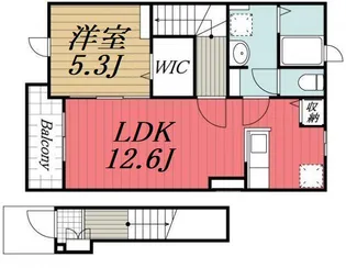 千葉県市原市今津朝山【アパート】の間取り