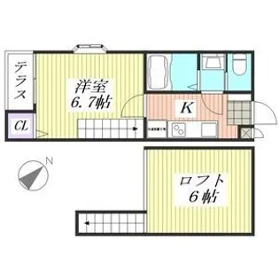 UEDA PALACE【1階】の間取り