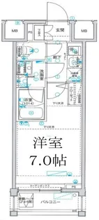 Le’a横濱西口弐番館【4階】の間取り