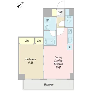 ブラヴール【4階】の間取り