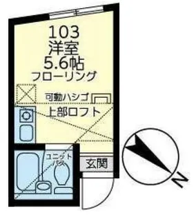 センチュリオン石川町【1階】の間取り