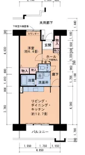 サンヴァリエ針中野【11階】の間取り