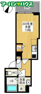 REGALEST津島笹が瀬【2階】の間取り