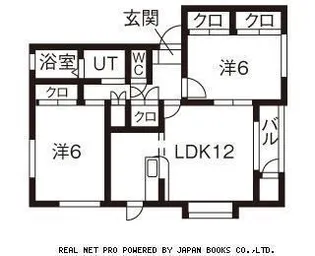 2LDKの間取り画像