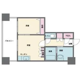 HF西新宿レジデンスWEST【8階】の間取り