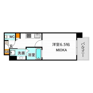 ストークレジデンス昭和町【6階】の間取り