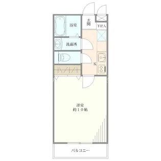 エトリエ紫竹山【3階】の間取り