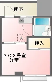 高山ハイツ【2階】の間取り