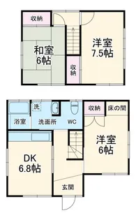 静岡県浜松市中央区寺脇町【一戸建】の間取り