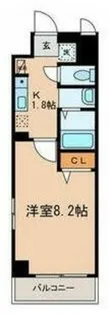 北斗ハイツ 北館【4階】の間取り