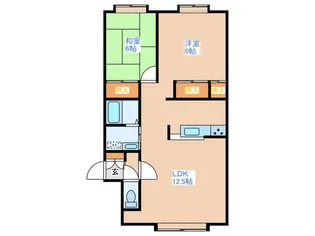 ヴィラレインボウ【3階】の間取り