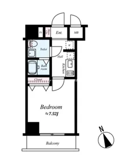 ヴェルト浅草【11階】の間取り