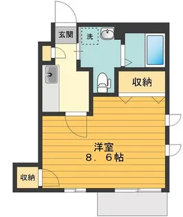 ミーナス片倉【2階】の間取り