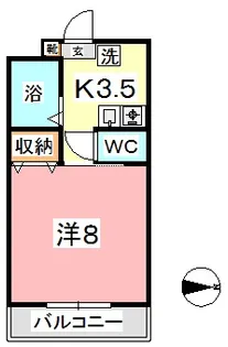 ライフリスタ阿賀崎 B【2階】の間取り