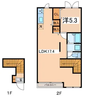 ナッツベリーハウス【2階】の間取り
