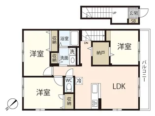 レジデンス阿品【2階】の間取り