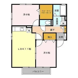 ルミネ・いわき【2階】の間取り