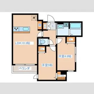 Felicia Heiwadai【2階】の間取り