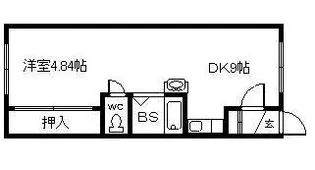 ホワイトハイム【1階】の間取り
