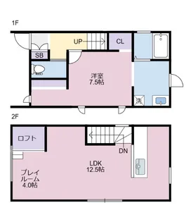 徳島県阿南市富岡町トノ町【一戸建】の間取り