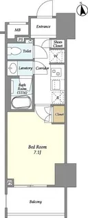 ルジェンテ新宿御苑前【14階】の間取り