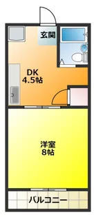 ジュネスコートI【1階】の間取り