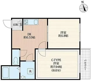 ラシクラス日暮里【2階】の間取り