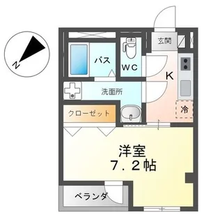 NAミナミ【4階】の間取り