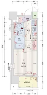 クリスタルグランツ難波II【3階】の間取り
