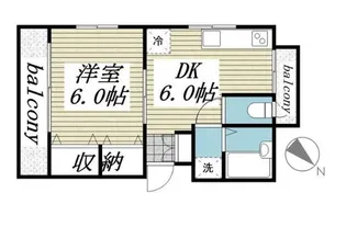 田島ビル【2階】の間取り
