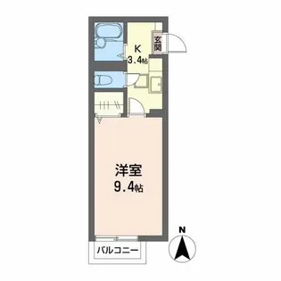 エスポアール・桜ヶ丘【1階】の間取り