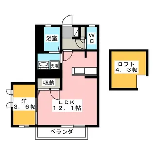 コラージュガーデン【2階】の間取り