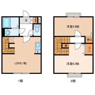 前河原コーポの間取り