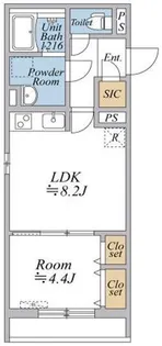 リブリ 曳舟【1階】の間取り