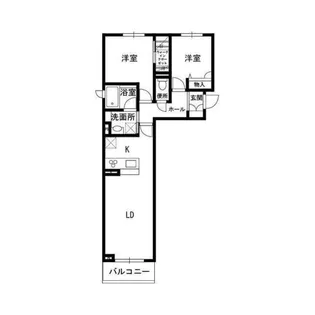 シャーメゾン国立ウエスト【1階】の間取り