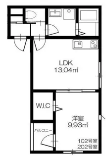 イエント国領【2階】の間取り